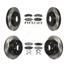 Load image into Gallery viewer, Front Rear Drilled Slot Brake Rotor Ceramic Pad Kit For Chevrolet Tahoe GMC 1500