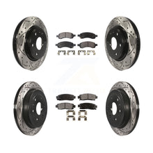 Charger l'image dans la galerie, Front Rear Drilled Slot Brake Rotor &amp; Ceramic Pad Kit For Chevrolet Traverse GMC