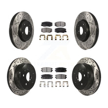 Charger l'image dans la galerie, Front Rear Drill Slot Disc Brake Rotor Ceramic Pad Kit For Chevrolet Equinox GMC