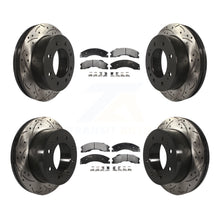 Charger l'image dans la galerie, Front Rear Drilled Slot Brake Rotor Ceramic Pad Kit For Chevrolet Silverado 2500