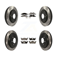 Load image into Gallery viewer, Front Rear Drilled Slot Brake Rotors Ceramic Pad Kit For Ford Expedition Lincoln