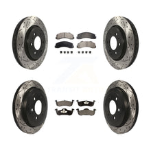 Load image into Gallery viewer, Front Rear Drilled Slot Brake Rotors Ceramic Pad Kit For Ford Expedition Lincoln
