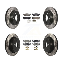 Load image into Gallery viewer, Front Rear Drilled Slot Brake Rotor &amp; Ceramic Pad Kit For Dodge Durango Ram 1500