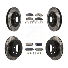 Load image into Gallery viewer, Front Rear Drill Slot Brake Rotor Ceramic Pad Kit For Jeep Patriot Dodge Compass