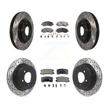 Load image into Gallery viewer, Front Rear Drill Slot Brake Rotor Ceramic Pad Kit For Jeep Patriot Compass Dodge