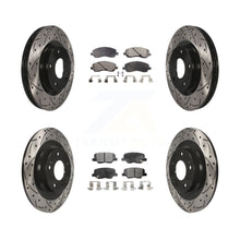 Charger l'image dans la galerie, Front Rear Drill Slot Brake Rotor Ceramic Pad Kit For Mitsubishi Outlander Sport
