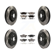 Charger l'image dans la galerie, Front Rear Drilled Slot Brake Rotor Ceramic Pad Kit For Dodge Durango Jeep Grand