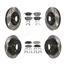 Charger l'image dans la galerie, Front Rear Drill Slot Disc Brake Rotors Ceramic Pad Kit For Nissan Altima Maxima