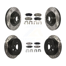 Charger l'image dans la galerie, Front Rear Drilled Slot Brake Rotor &amp; Ceramic Pad Kit For Subaru Impreza Outback