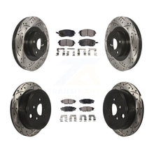Charger l'image dans la galerie, Front Rear Drilled Slot Brake Rotors Ceramic Pad Kit For Subaru Outback Forester
