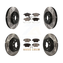 Charger l'image dans la galerie, Front Rear Drilled Slot Disc Brake Rotor &amp; Ceramic Pad Kit For Volkswagen Beetle