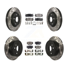 Load image into Gallery viewer, Front Rear Drilled Slot Brake Rotor Ceramic Pad Kit For Toyota Camry Lexus ES350