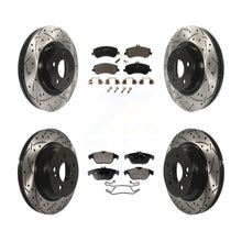 Load image into Gallery viewer, Front Rear Drill Slot Disc Brake Rotors Ceramic Pad Kit For Mercedes-Benz GLK350
