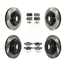 Charger l'image dans la galerie, Front Rear Drill Slot Brake Rotors Ceramic Pad Kit For Mercedes-Benz CLS550 E550
