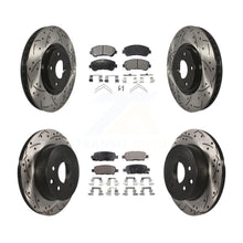 Charger l'image dans la galerie, Front Rear Drill Slot Brake Rotor Ceramic Pad Kit For 14-17 Nissan Juke Nismo RS