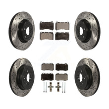 Charger l'image dans la galerie, Front Rear Drill Slot Disc Brake Rotor Ceramic Pad Kit For Hyundai Genesis Coupe