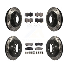Charger l'image dans la galerie, Front Rear Drill Slot Brake Rotor Ceramic Pad Kit For Toyota 4Runner Lexus GX460