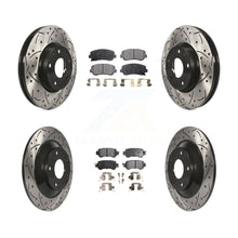 Charger l'image dans la galerie, Front Rear Coated Drilled Slot Disc Brake Rotor &amp; Ceramic Pad Kit For Mazda CX-5