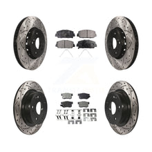 Charger l&#39;image dans la galerie, [Front+Rear] 2016 Acura ILX Performance Drilled &amp; Slotted Brake Rotor &amp; Ceramic Pads Kit For Max Braking