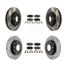 Charger l'image dans la galerie, Front Rear Drilled Slot Disc Brake Rotors Ceramic Pad Kit For Mazda 3 Sport 2.5L
