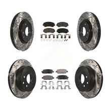 Load image into Gallery viewer, Front Rear Drill Slot Brake Rotor Ceramic Pad Kit For Nissan Rogue Sport Qashqai