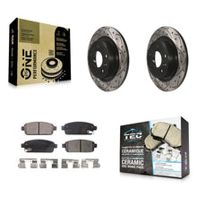 Load image into Gallery viewer, Rear Drill Slot Brake Rotor Ceramic Pad Kit For Chevrolet Cruze Buick Verano ELR