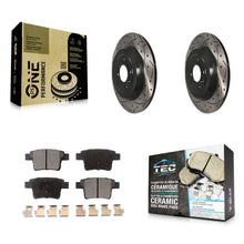 Load image into Gallery viewer, Rear Drilled Slot Brake Rotors Ceramic Pad Kit For Ford Five Hundred Freestyle X