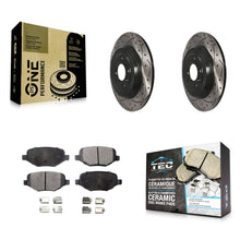 Charger l'image dans la galerie, Kit de plaquettes en céramique pour Rotor de frein à fente arrière, pour Ford Explorer Edge Taurus Flex 
