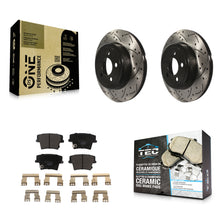 Charger l'image dans la galerie, Kit de plaquettes en céramique pour Rotors de frein à disque, fente de perçage arrière, pour Dodge Charger Chrysler 300 