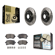 Load image into Gallery viewer, Rear Drilled Slot Brake Rotor Ceramic Pad Kit For Dodge Grand Caravan Chrysler &amp;
