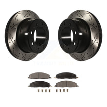 Load image into Gallery viewer, Rear Drilled Slot Disc Brake Rotors Ceramic Pad Kit For Ram 2500 3500 1500 Dodge