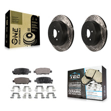 Charger l'image dans la galerie, Rear Drill Slot Brake Rotors Ceramic Pad Kit For Nissan Murano INFINITI QX60 Q50