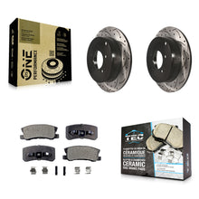 Load image into Gallery viewer, Rear Drill Slot Disc Brake Rotor Ceramic Pad Kit For Mitsubishi Lancer Outlander