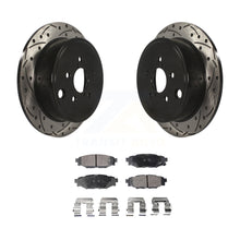 Charger l&#39;image dans la galerie, Rear Drill Slot Brake Rotors Ceramic Pad Kit For Subaru Outback Impreza Forester