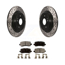 Load image into Gallery viewer, Rear Coated Drill Slot Disc Brake Rotors Ceramic Pad Kit For 2015-2020 Acura TLX