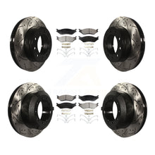 Charger l'image dans la galerie, Front Rear Drill Slot Disc Brake Rotor Ceramic Pad Kit For Ford F-450 Super Duty