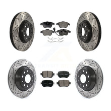 Charger l'image dans la galerie, Front Rear Drill Slot Brake Rotors Ceramic Pad Kit For 2016-2018 Audi Q3 Quattro