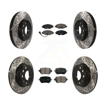 Charger l'image dans la galerie, Front Rear Drill Slot Brake Rotor Ceramic Pad Kit For Volkswagen Golf SportWagen