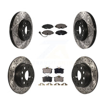 Charger l'image dans la galerie, Front Rear Drill Slot Brake Rotor Ceramic Pad Kit For Volkswagen Golf SportWagen