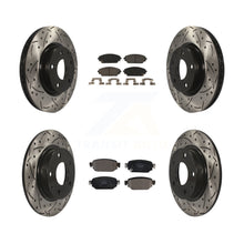 Charger l&#39;image dans la galerie, [Front+Rear] 2019-2021 Mazda CX-3 AWD Performance Drilled &amp; Slotted Brake Rotor &amp; Ceramic Pads Kit For Max Braking