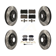 Charger l'image dans la galerie, Front Rear Drilled Slot Brake Rotor Ceramic Pad Kit For 2016 Audi Q5 FLEX engine