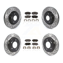 Charger l'image dans la galerie, Front Rear Drill Slot Brake Rotor Ceramic Pad Kit For 17-20 Hyundai Elantra 1.6L