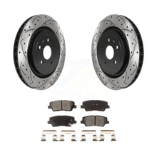 Load image into Gallery viewer, Rear Coat Drill Slot Disc Brake Rotor Ceramic Pad Kit For 2015 Cadillac CTS 6.2L