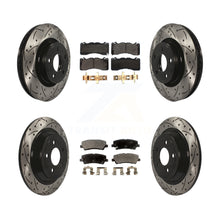 Load image into Gallery viewer, Front Rear Drill Slot Disc Brake Rotors Ceramic Pad Kit For 2015 Ford Mustang V6