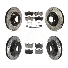 Charger l'image dans la galerie, Front Rear Disc Brake Rotor Ceramic Pad Kit (6Pc) For Audi Q7 Volkswagen Touareg