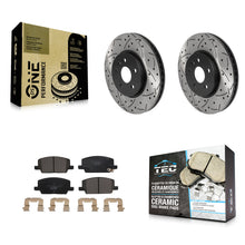 Charger l'image dans la galerie, Front Drilled Slot Brake Rotor &amp; Ceramic Pad Kit For Chevrolet Trax Buick Encore