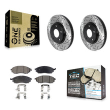 Load image into Gallery viewer, Front Drill Slot Disc Brake Rotors Ceramic Pad Kit For Infiniti Q45 M45 INFINITI