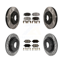 Load image into Gallery viewer, Front Rear Drilled Slot Brake Rotor Ceramic Pad Kit For Chevrolet Equinox Malibu