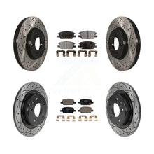 Charger l'image dans la galerie, Front Rear Coat Drill Slot Disc Brake Rotor Ceramic Pad Kit For Chevrolet Malibu