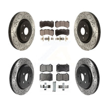 Charger l'image dans la galerie, Front Rear Drill Slot Brake Rotors Ceramic Pad Kit For Jeep Grand Cherokee Dodge